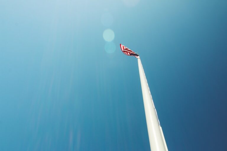 white and red flag