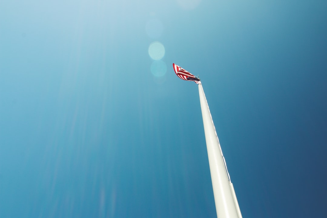 white and red flag