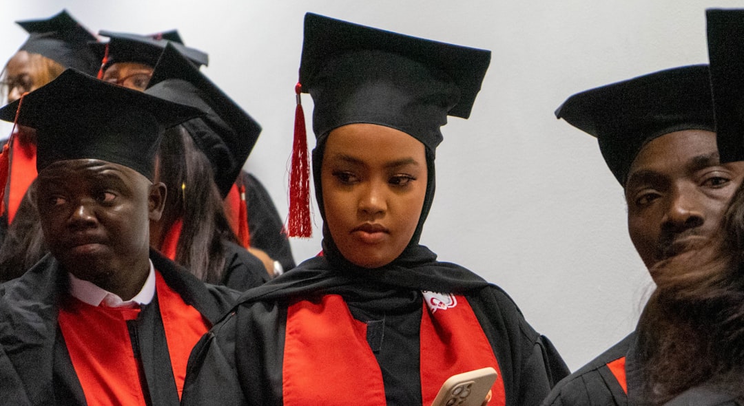 a group of people in graduation caps and gowns