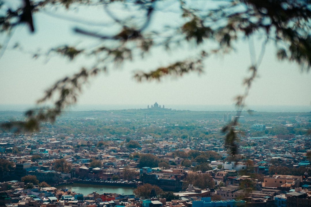 A view of a city from a distance